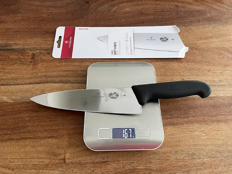 Küchenmesser Victorinox am leichtesten im Test mit 167 g